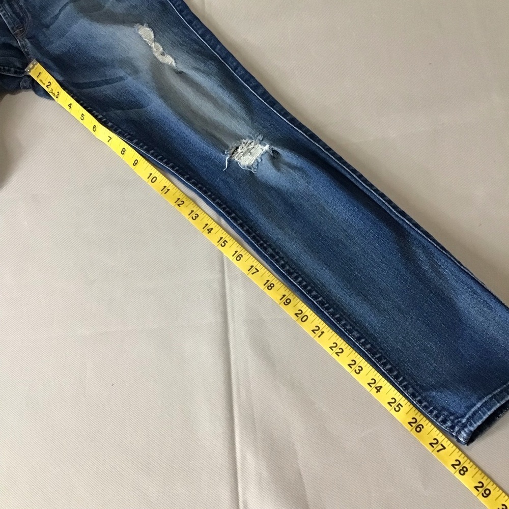 7 For All Mankind Blue The Ankle Skinny Jeans - Picture 10 of 16